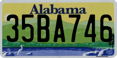 AL license plate 35BA746