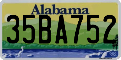 AL license plate 35BA752