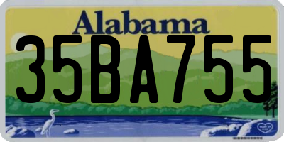 AL license plate 35BA755