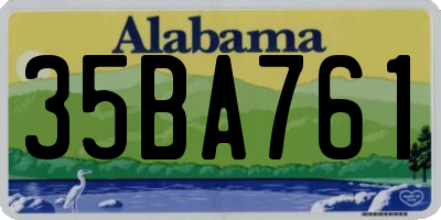 AL license plate 35BA761