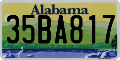 AL license plate 35BA817