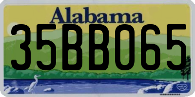 AL license plate 35BB065