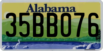 AL license plate 35BB076