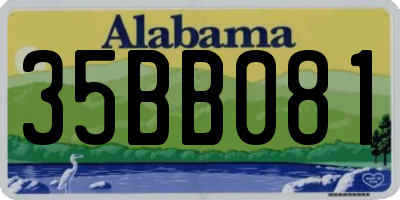 AL license plate 35BB081