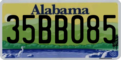 AL license plate 35BB085