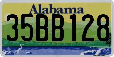 AL license plate 35BB128