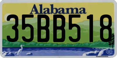 AL license plate 35BB518