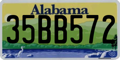 AL license plate 35BB572