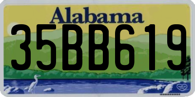 AL license plate 35BB619