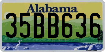AL license plate 35BB636