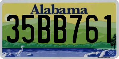 AL license plate 35BB761
