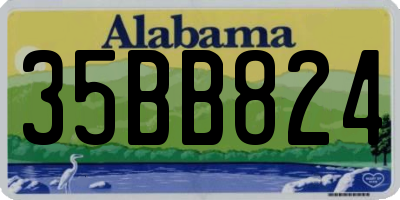 AL license plate 35BB824