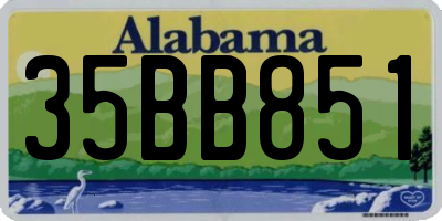 AL license plate 35BB851