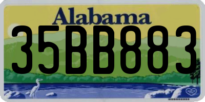 AL license plate 35BB883