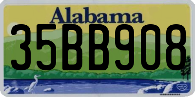 AL license plate 35BB908