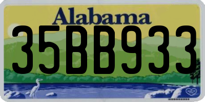 AL license plate 35BB933