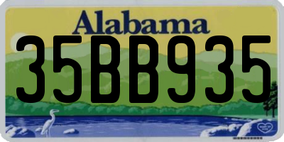 AL license plate 35BB935