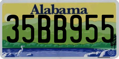 AL license plate 35BB955