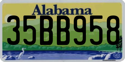 AL license plate 35BB958
