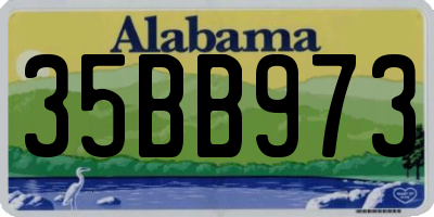 AL license plate 35BB973