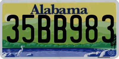 AL license plate 35BB983