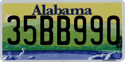 AL license plate 35BB990