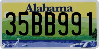 AL license plate 35BB991