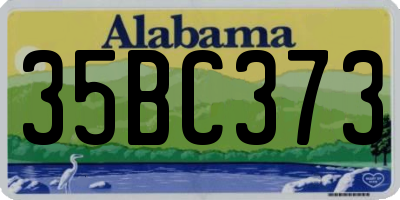 AL license plate 35BC373