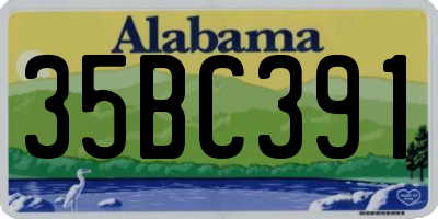 AL license plate 35BC391
