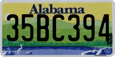 AL license plate 35BC394