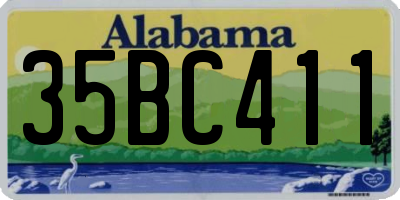 AL license plate 35BC411