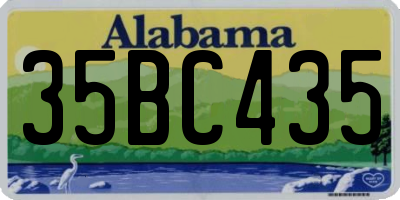 AL license plate 35BC435