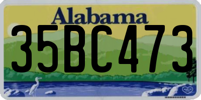 AL license plate 35BC473