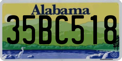 AL license plate 35BC518