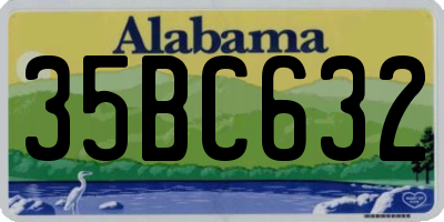 AL license plate 35BC632