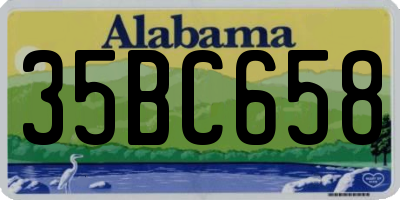 AL license plate 35BC658