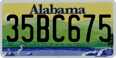 AL license plate 35BC675