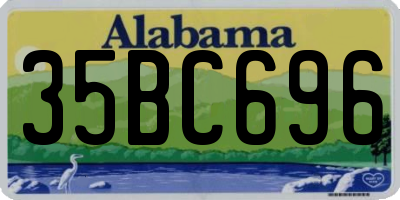 AL license plate 35BC696