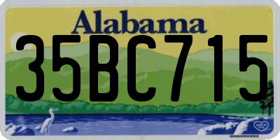 AL license plate 35BC715