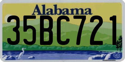 AL license plate 35BC721