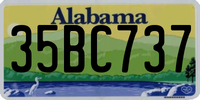 AL license plate 35BC737