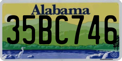 AL license plate 35BC746