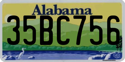 AL license plate 35BC756