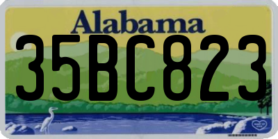 AL license plate 35BC823
