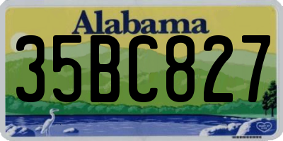 AL license plate 35BC827