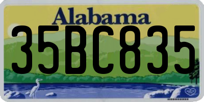 AL license plate 35BC835