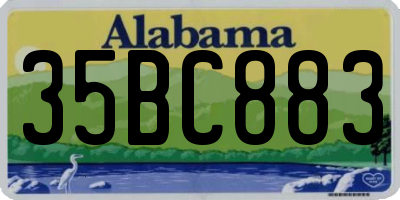 AL license plate 35BC883