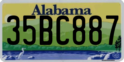 AL license plate 35BC887