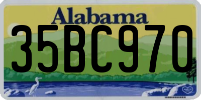 AL license plate 35BC970