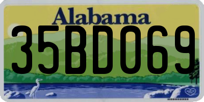 AL license plate 35BD069
